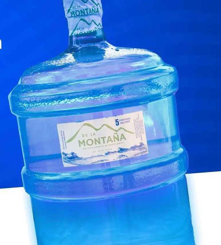Garrafón de 5 galones de Agua de la Montaña con su sello de garantía